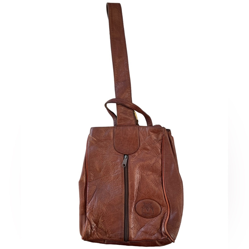Versus Leather Crossbody Brown